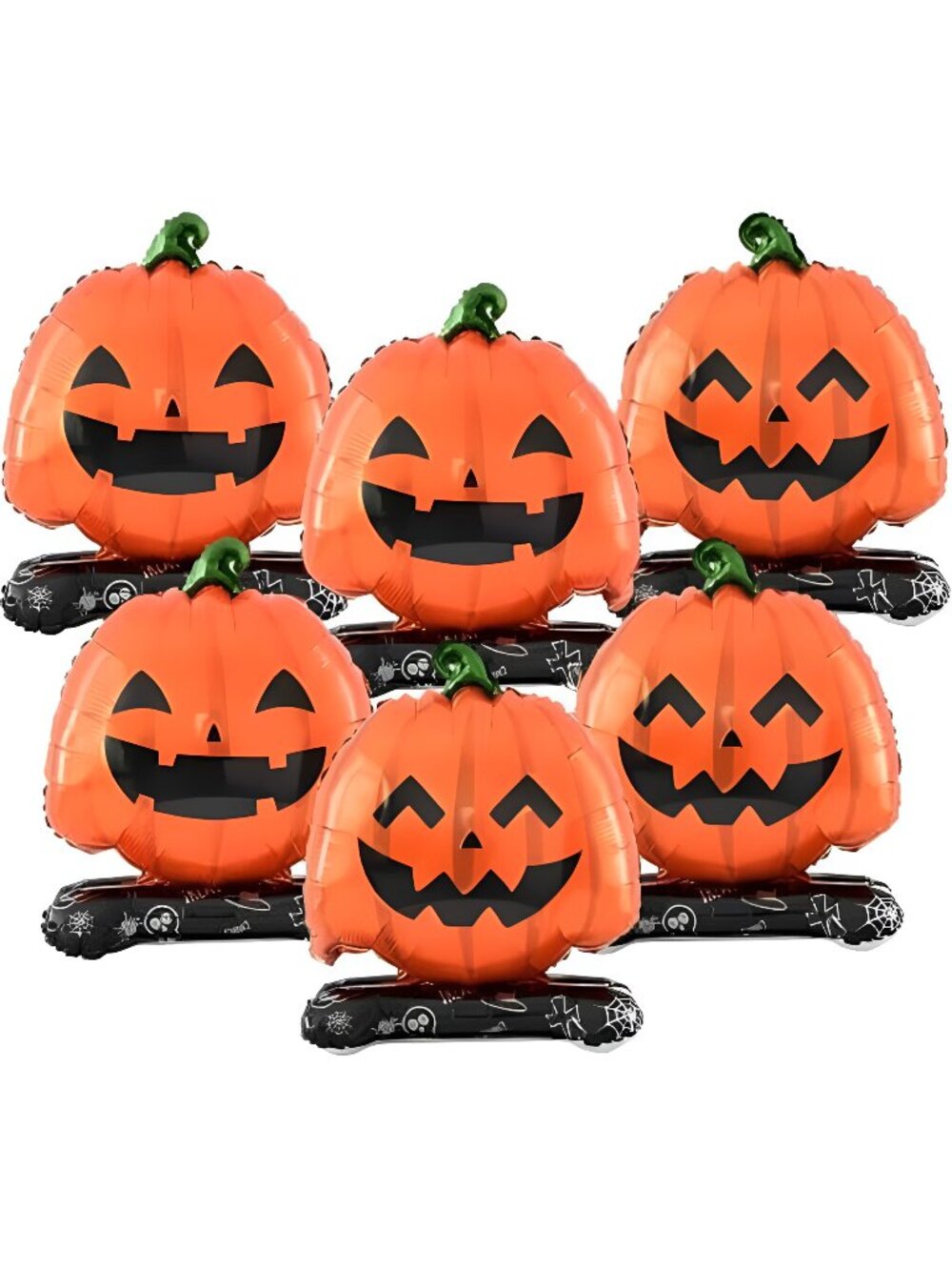 6 Pcs Halloween Balloons Pumpkin Balloons for Halloween Party Decorations